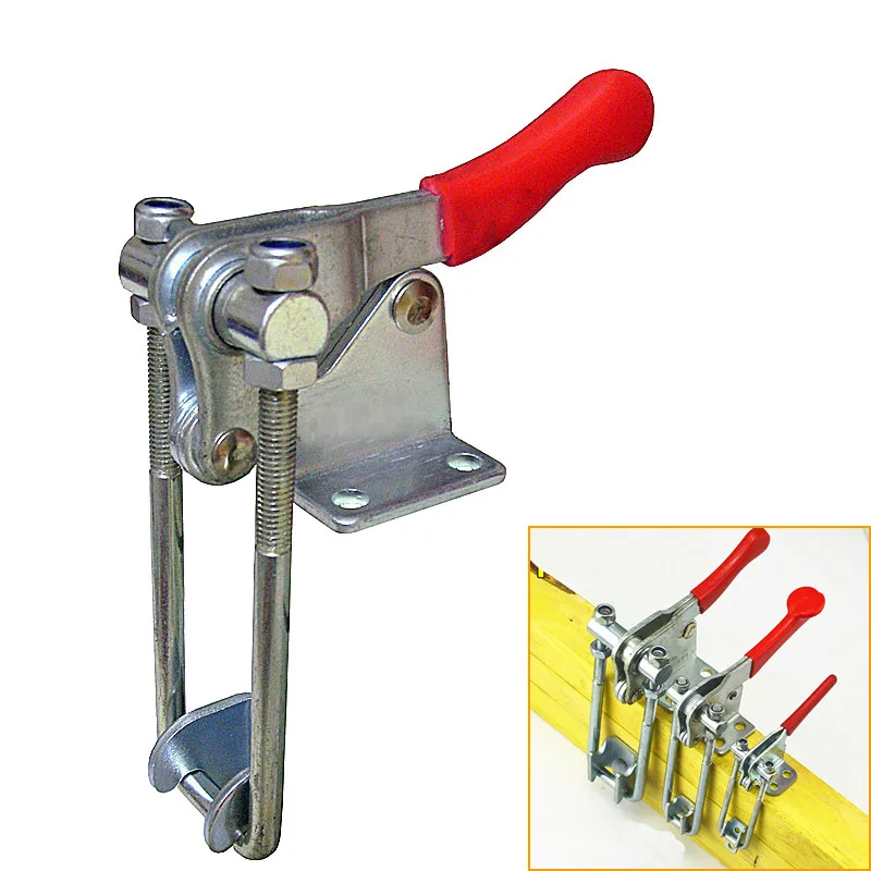 

1pcs Latch-type locking clip Fast presser 90 degree Angle adjustable fastener deadbolt clamper Woodworking press clamps