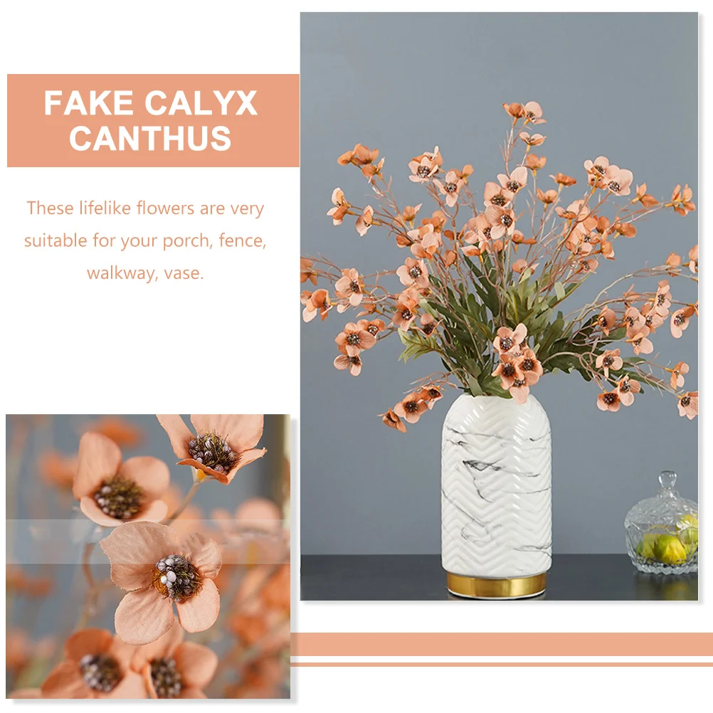 Поддельные цветы вишни гирлянды украшения искусственные растения пластиковые