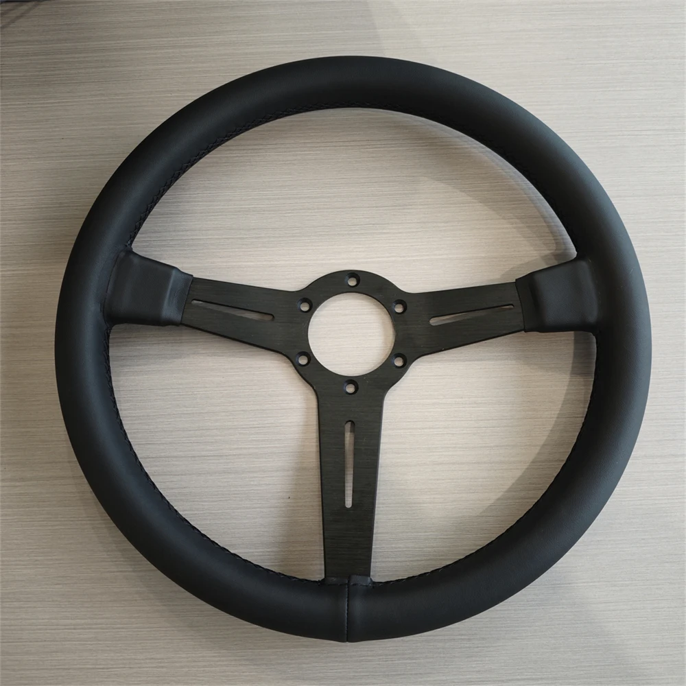 Универсальный руль Tiypeor 350 мм черный спортивный модифицированный