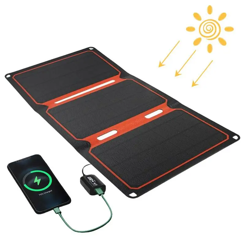 

Solar Panels 21W USB Waterproof Solar Charger Kit Charging Equipment With High Conversion Efficiency Suitable For Home Industry