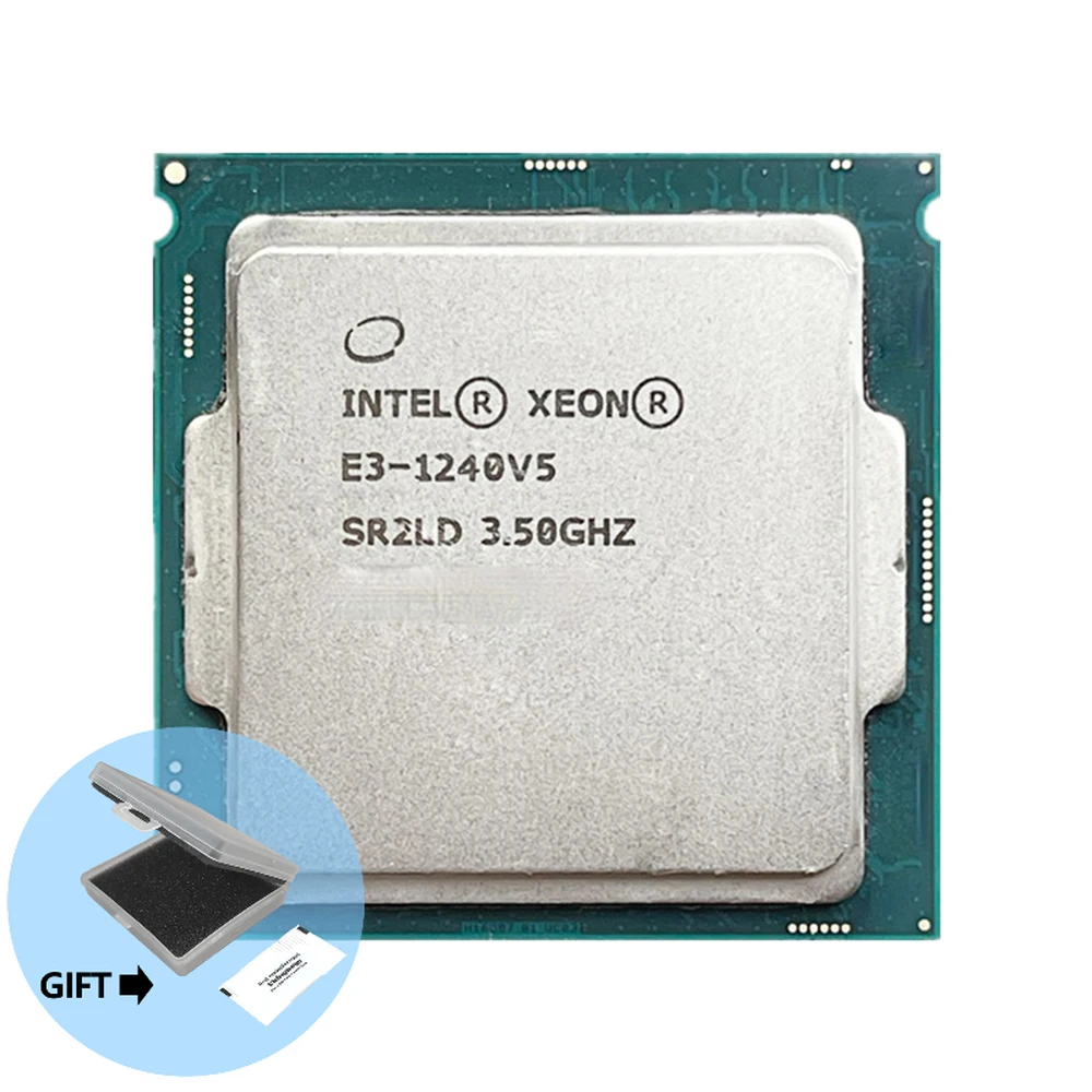 

E3-1240V5 Original Intel Xeon E3 1240 V5 3.50GHZ 1240V5 Quad-Core 8MB E3-1240 V5 LGA1151 14nm 80W free shipping