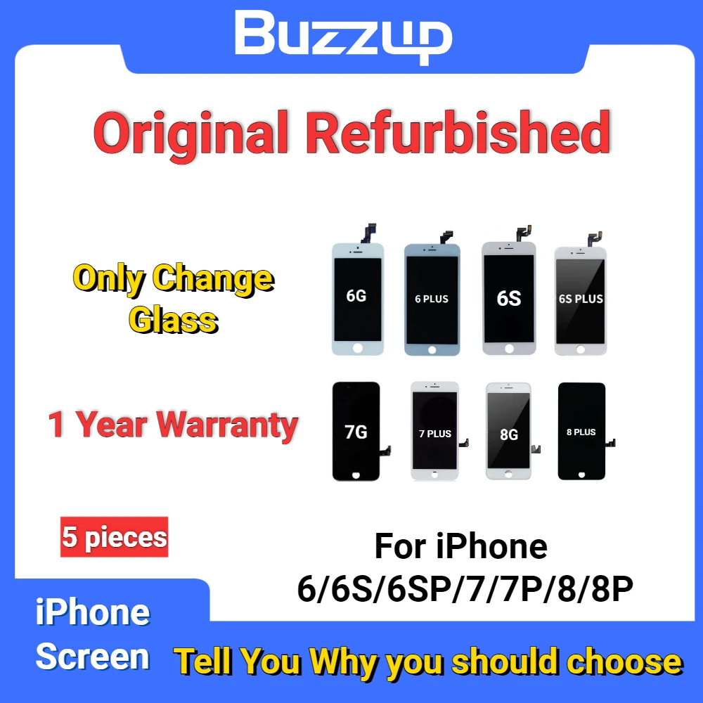 Оригинальный Восстановленный ЖК-дисплей для iPhone 6G/6S/6 plus/6splus/7G/7plus/8G/8plus дисплей в