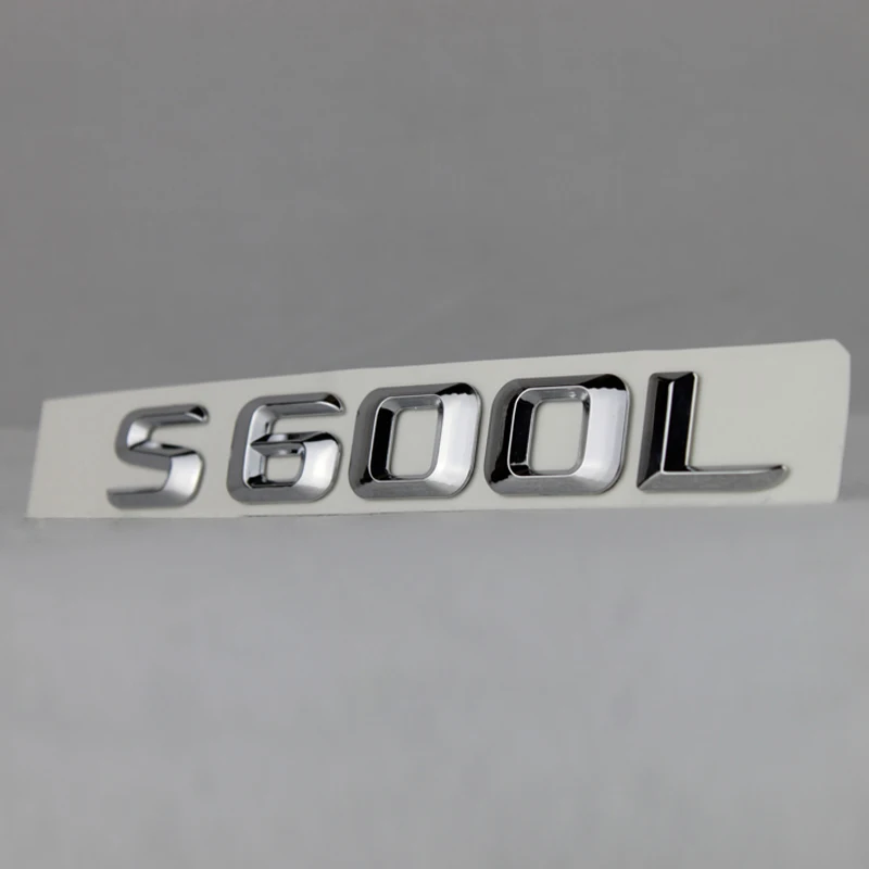 3D ABS для Mercedes S-Class S600L S400L S500L разряжаемая емкость буквенный стикер Эмблема