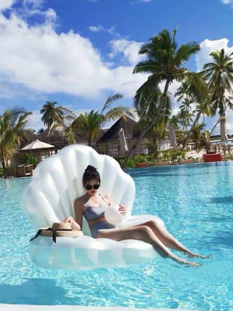 Надувной перламутровый плавающий круг плавательное Кольцо Водная плавающая