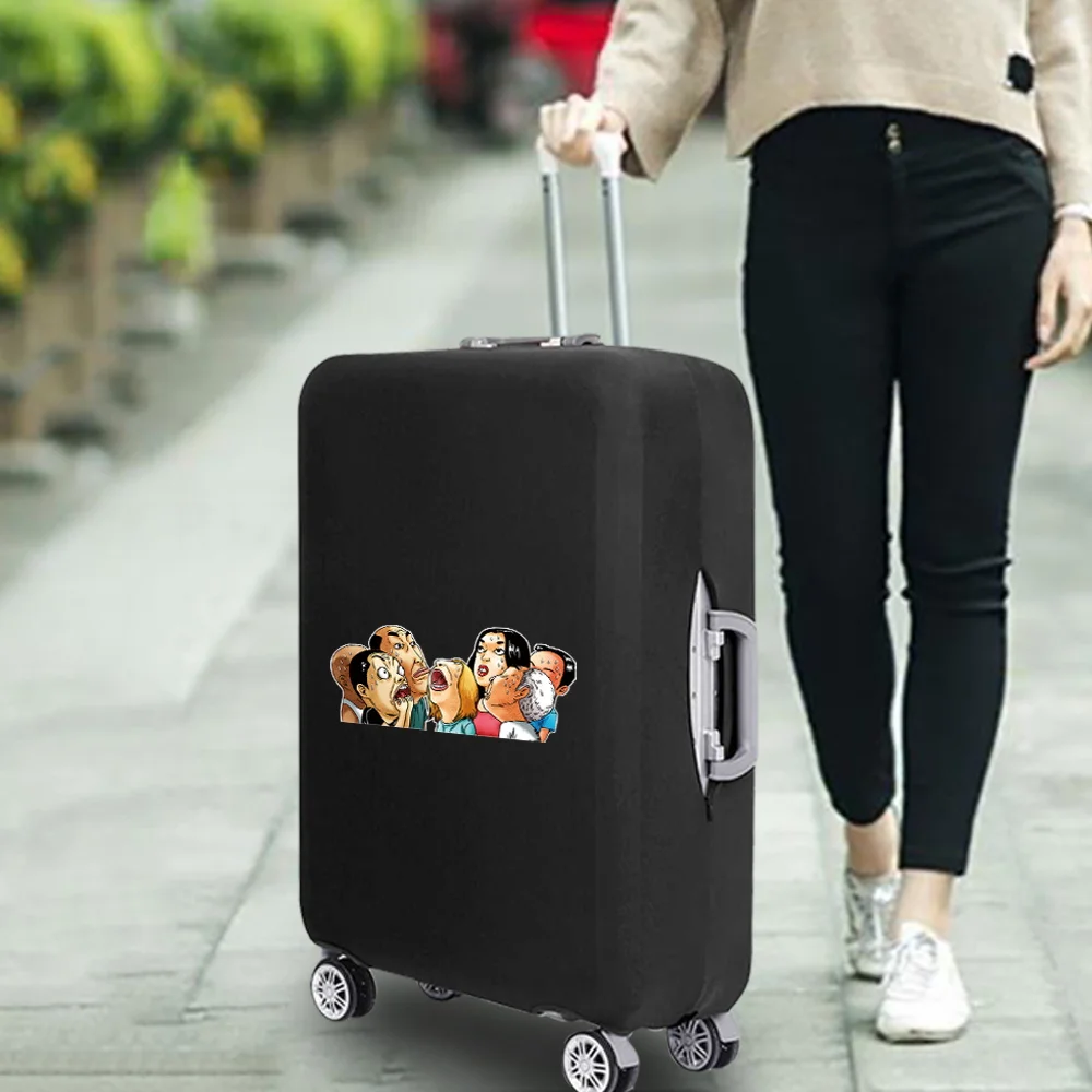 New Cartoon Luggage Suitcase Protective Cover Travel Accessories Suitcase Elastic Dust Cover Apply To 18''-32'' Trolley Suitcase
