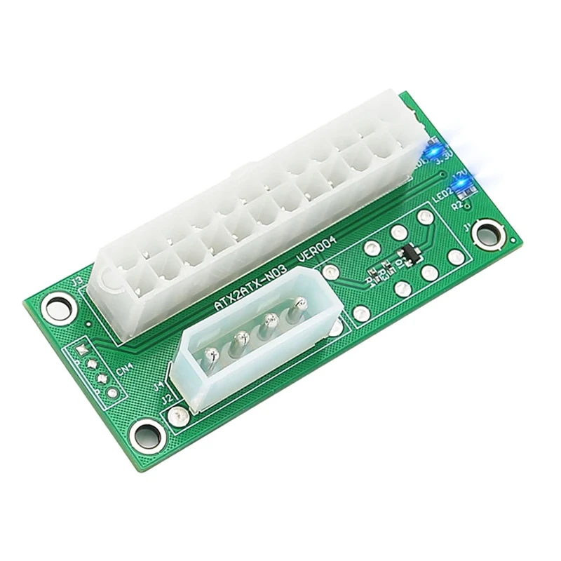 

Dual PSU Multiple Power Supply Adapter Synchronous Power Board Add 2PSU With Power LED To Molex 4 Pin Connector
