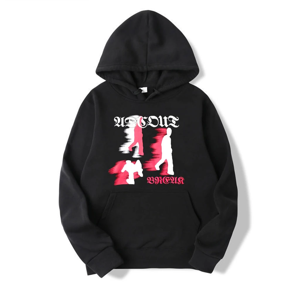 

New Fashion Hip Hop Hoodie Streetwear Harajuku Letter Shadow Graphic Print Punk Pullover Men Fashion Loose Hooded Sweatshirt