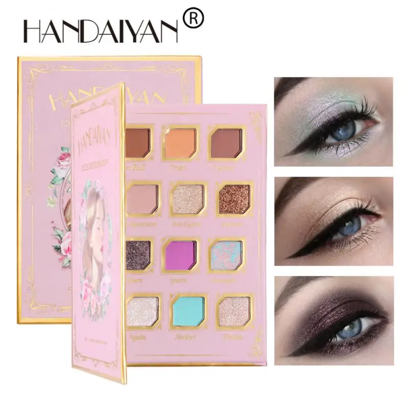 

HANDAIYAN 18 Color Matte Eyeshadow Palette Highlight Shimmer Eyes Lasting Charming Makeup High Quality Eye Shadows Pallete