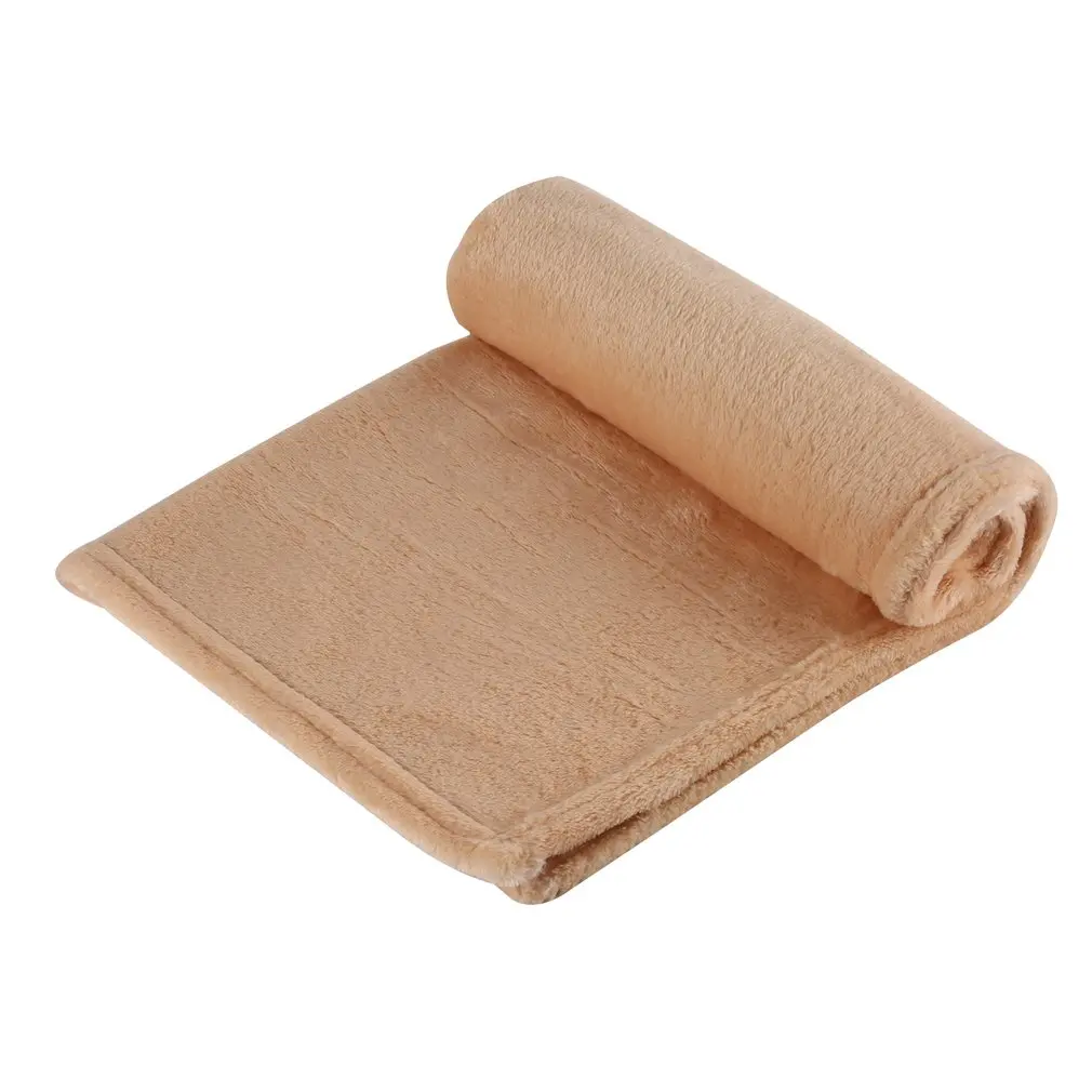 

High Quality Super Soft Blanket Solid Color Blanket Coral Fleece Comfortable Sleeping Bed Home 70x100cm Bed Sofa Home Textile