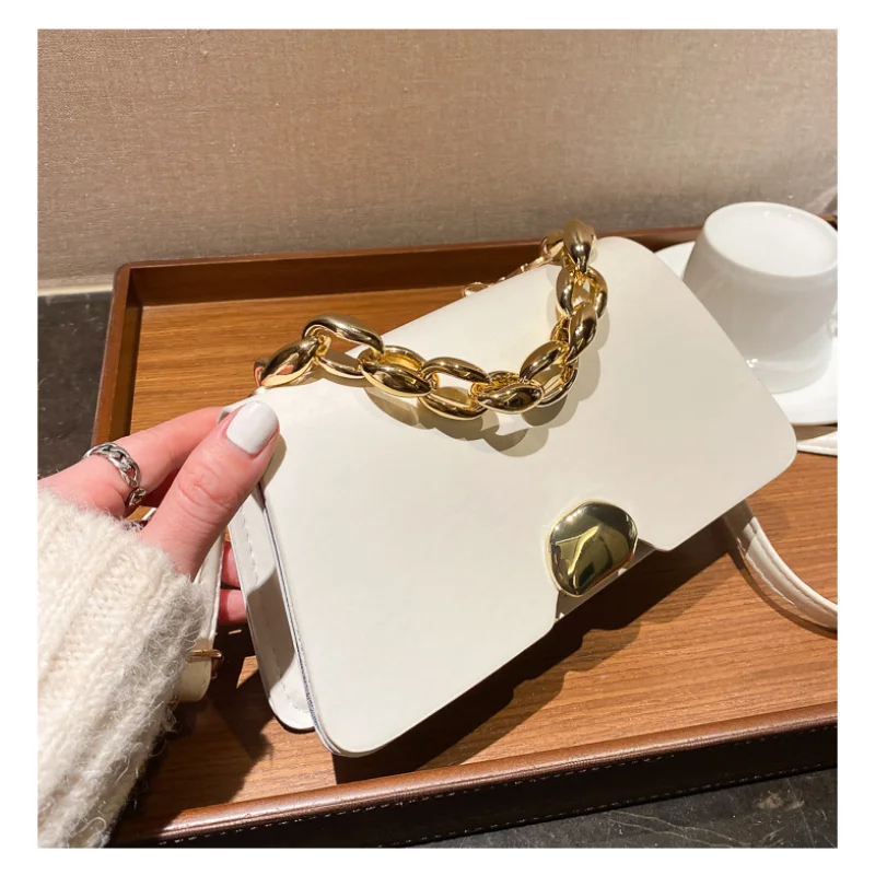 Retro Bag Women's New Tide Simple Chain Small Square Bag Single Shoulder Crossbody Bag