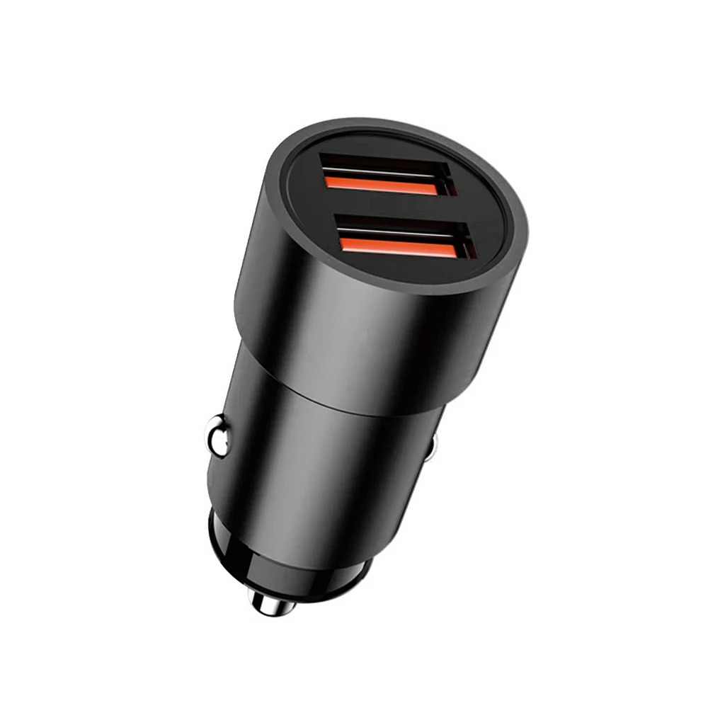 

Mini Car Charger Dual USB 2.4A Mobile Phone Charger Adapter for Xiaomi Huawei Samsung Tablets Laptops Car Phone Charger