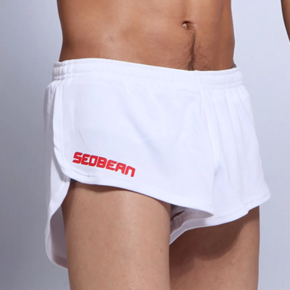 

Mens Arrow Shorts Homewear Sport Underwear Loose Comfortable Boxer Briefs Calzoncillo Hombre Solid Cuecas Sleep Bottoms