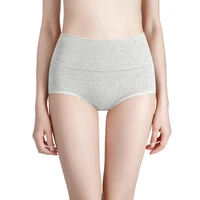 high waist females underpants pure cotton belly cotton crotch antibacterial breathable brief large size hip lift panties