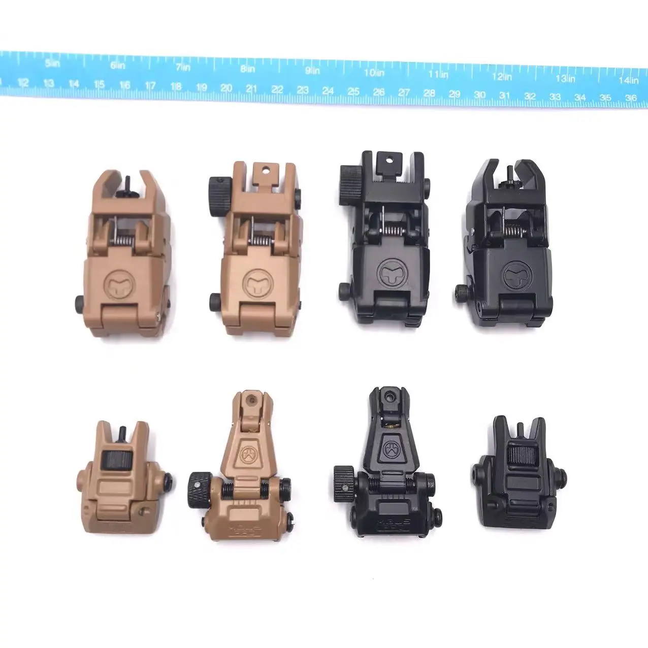 

Tactical Metal Material Folding Flip Up Sight Rear Front Sight on picatinny For toy G aiming Accessories magpul GBB AEG