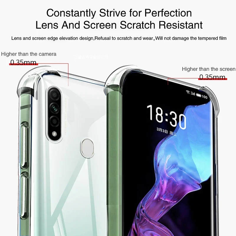 Высококачественный прозрачный телефонный чехол для OPPO A8 A31 2020 Fundas подушка