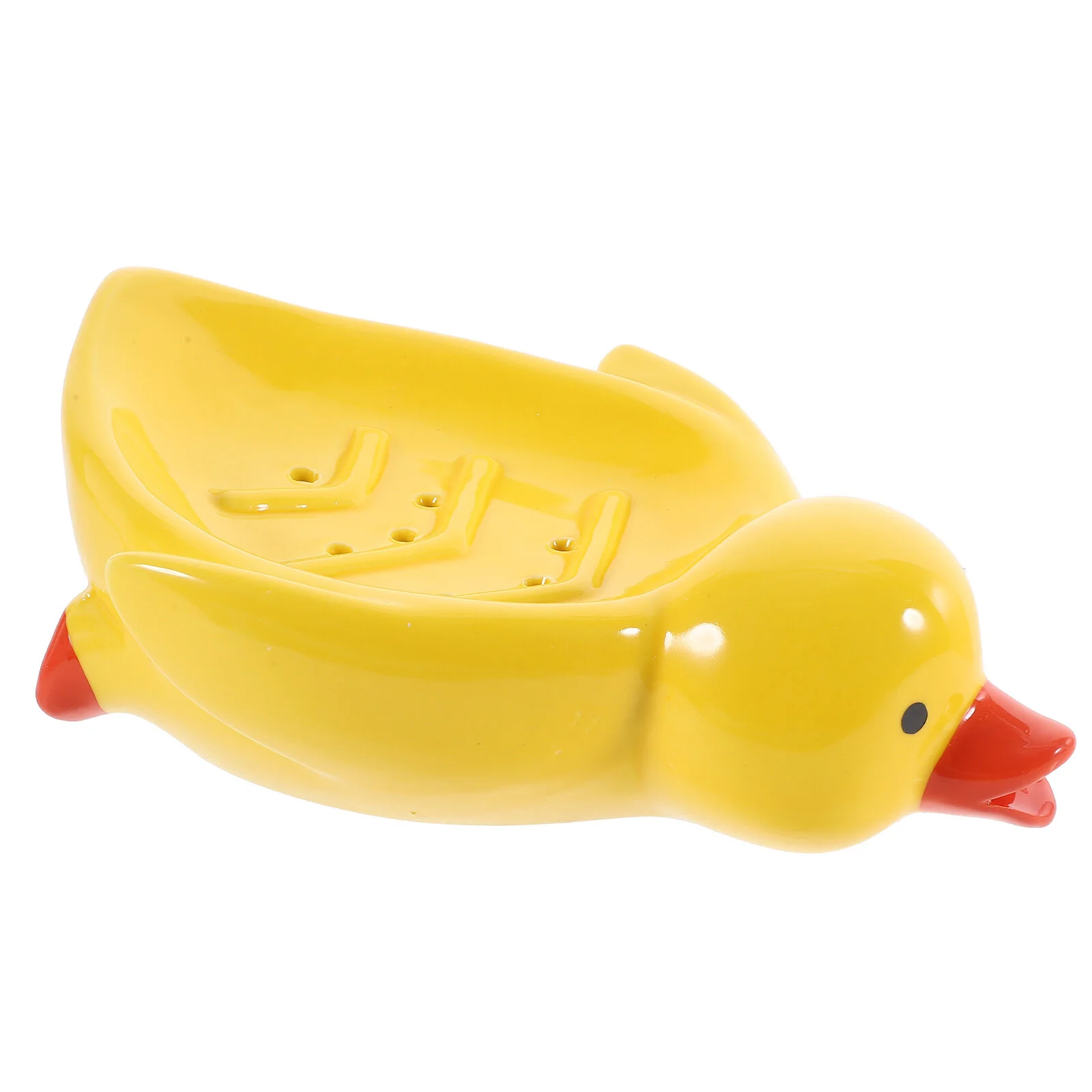 

Toiletries Ceramic Soap Holder Bathroom Cartoon Home Supplies Dish Self-draining