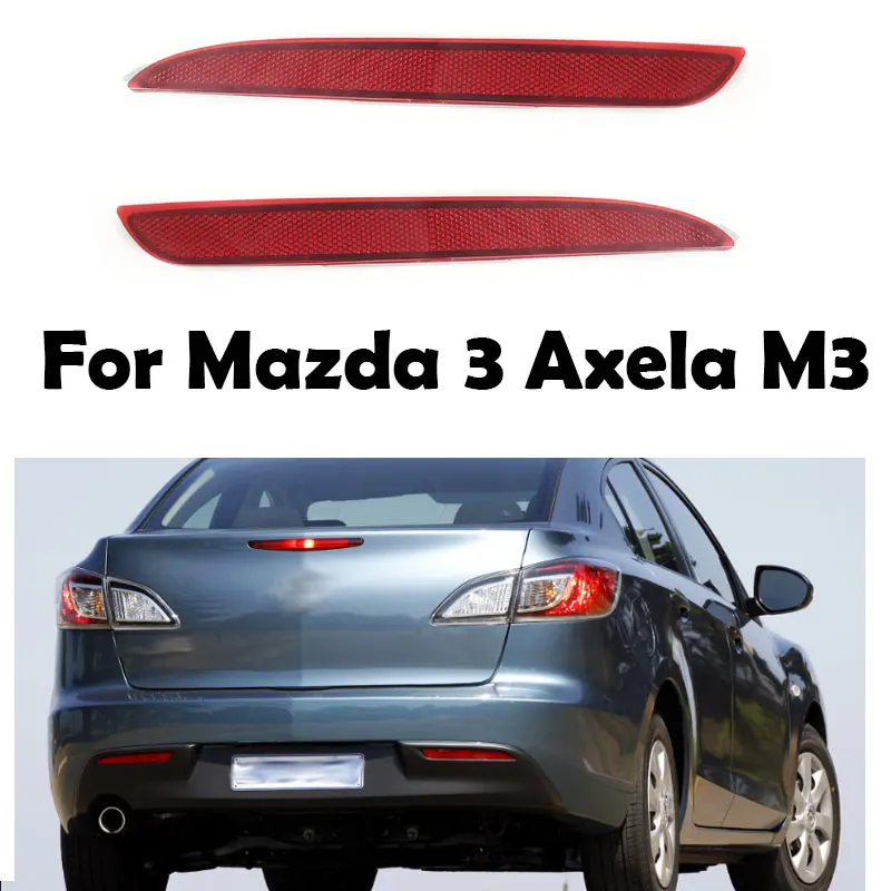 

For Mazda 3 Axela M3 BL 2008-2015 Rear Bumper Reflector Brake Light Fog Lamp For Hatchback For Sedan BFF4-51-5L0A BFF4-51-5M0A