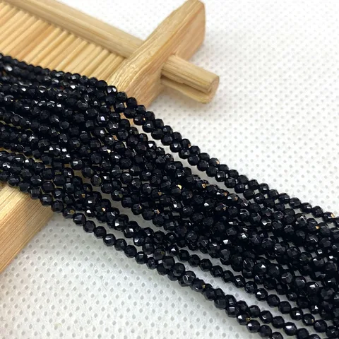 Стеклянные граненые бусины-разделители 2/3 мм