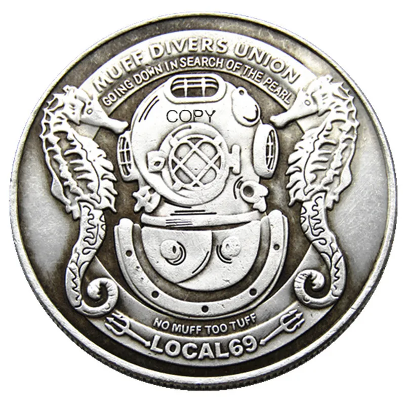 

HB(172)US Hobo Morgan Dollar Skull Zombie Zkeleton Silver Plated Copy Coins