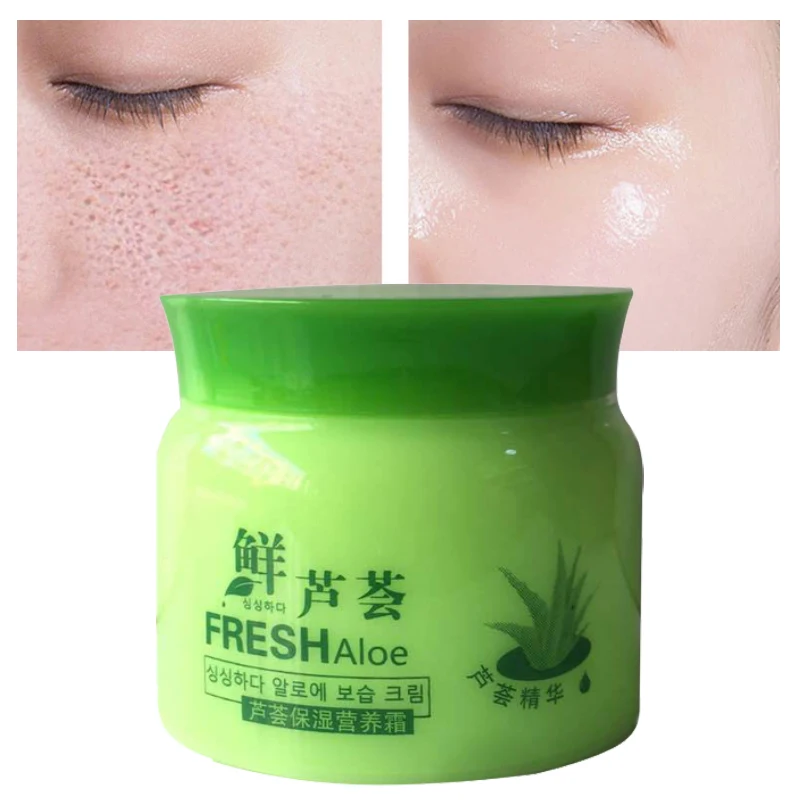 

Natural Aloe Vera Face Cream Moisturizing Smooth Repair Oil Control Deep Hydrating Plant Essence Nourishing Refresh Skin Care