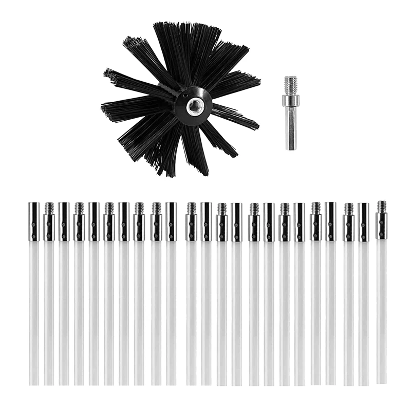 

AFBC Dryer Vent Cleaning Brush,Fireplace Chimney Brushes, Extends Up To 12 Feet, Use With Or Without A Power Drill