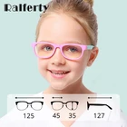Ralferty Детские квадратные очки с оправой, розовые компьютерные очки, анти-синие блокирующие очки, аксессуары, детские очки для девочек и мальчиков A011