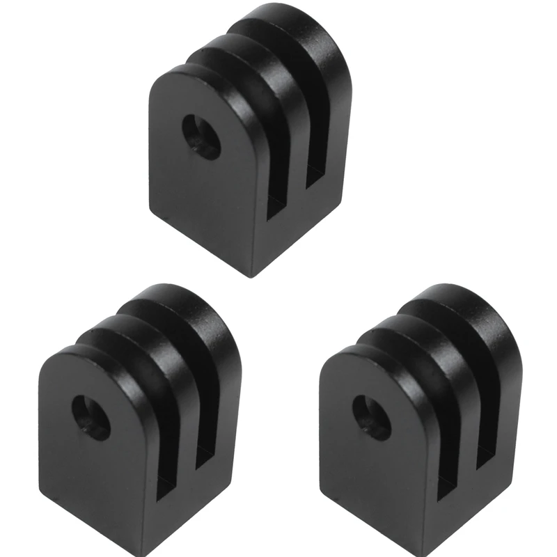 

3X Cnc Aluminum Alloy Mini Tripod Mount Outdoor Sports Camera Base Adapter For All 1/4 Inch Screw Monopod Accessory