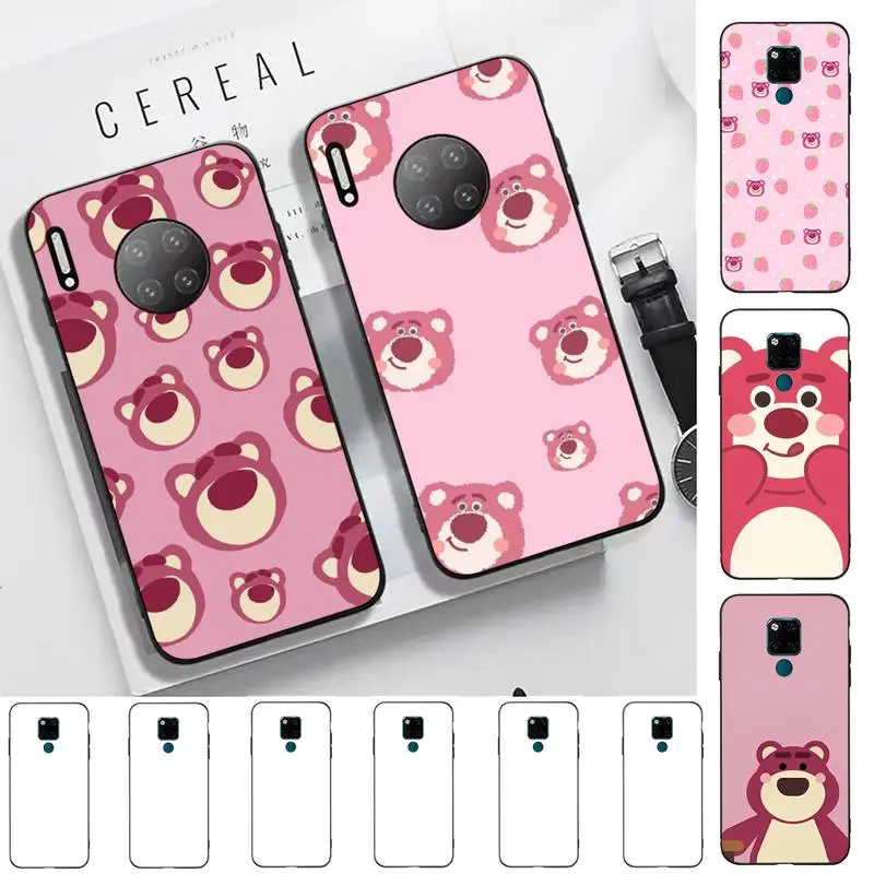 

MINISO Strawberry Bear L-Lotso Phone Case for Huawei Mate 20 10 9 40 30 lite pro X Nova 2 3i 7se
