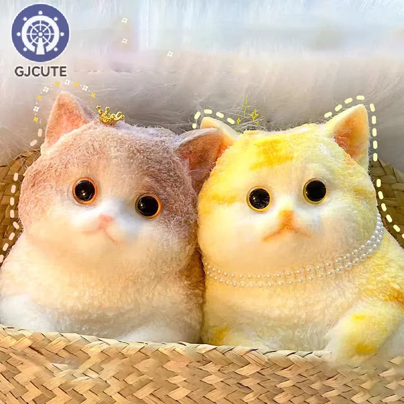 Taba милый пухлый кот оранжевый плюшевые мягкие липкие игрушки для девочек детский