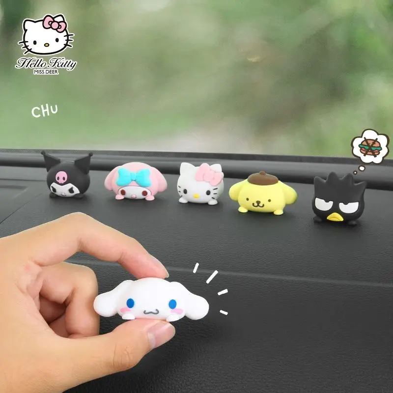 

Anime Sanrios Car Interior Decoration Kuromi Melody Cinnamoroll Center Console Rearview Mirror Decoration Car Accessories Gift