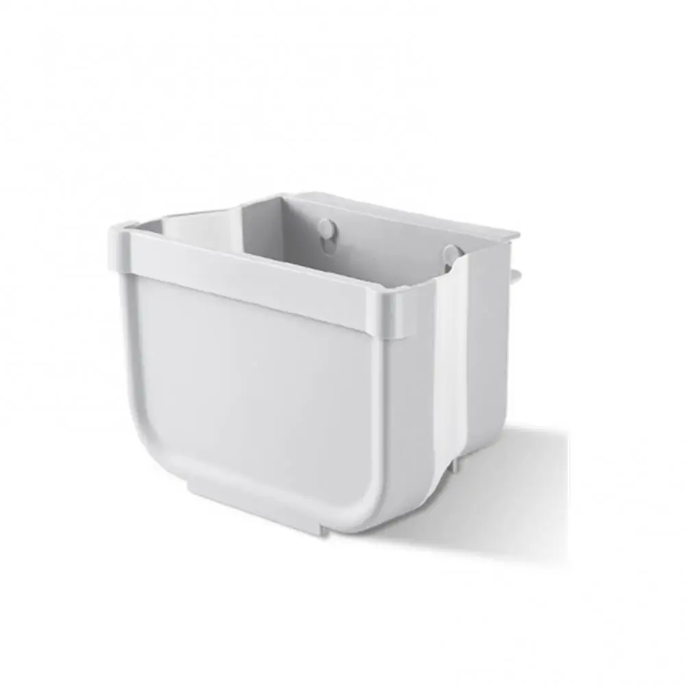 

Bathroom Kitchen Waste Storage Folding Waste Bin with Drawer Cabinet Door Hanging Trash Bin Trash Can Foldable Trashcan