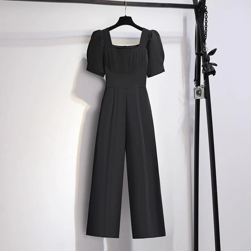Женский офисный комбинезон с квадратным вырезом милые облегающие комбинезоны
