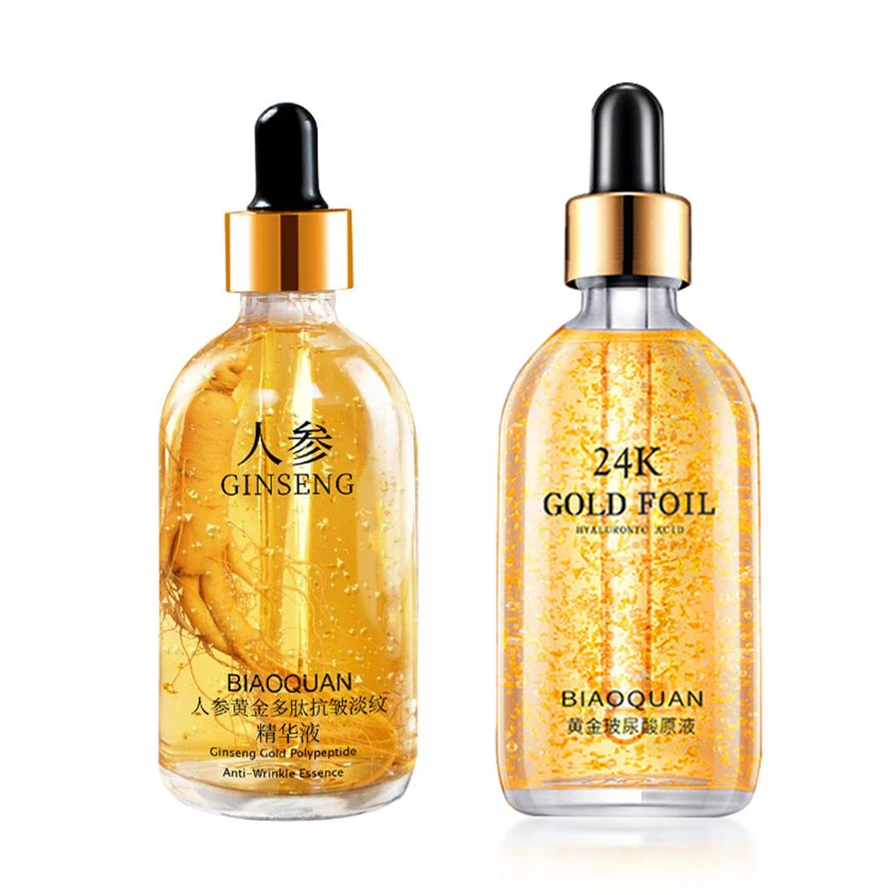 

100ml 24k Gold Hyaluronic Acid Nicotinamide Face Serum Anti Aging Facial Lifting Collagen Essence Skin Care Whitening Serum