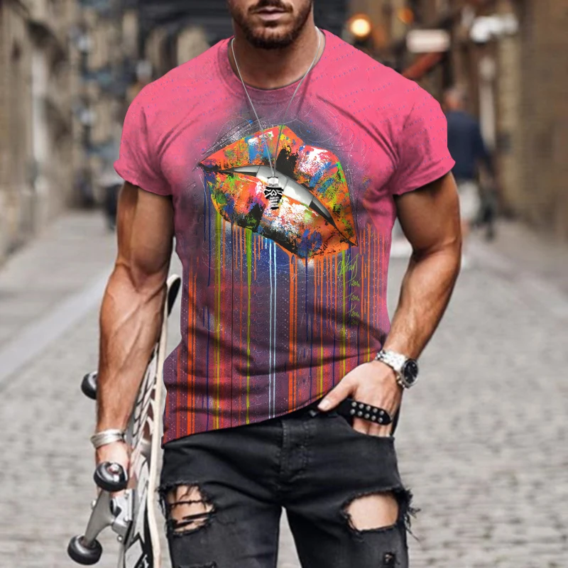 

T-shirt Horrible Ideas Oversized Male Clothes Comic Style Thin Loose Sweatshirt Fashion Casual Plus Size Short Sleeve 3D Printed