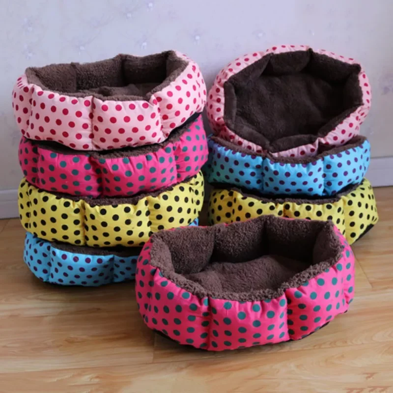 

Leopard print Pet Cat and Dog Bed Mats Washable Warm Kennels Doghouse