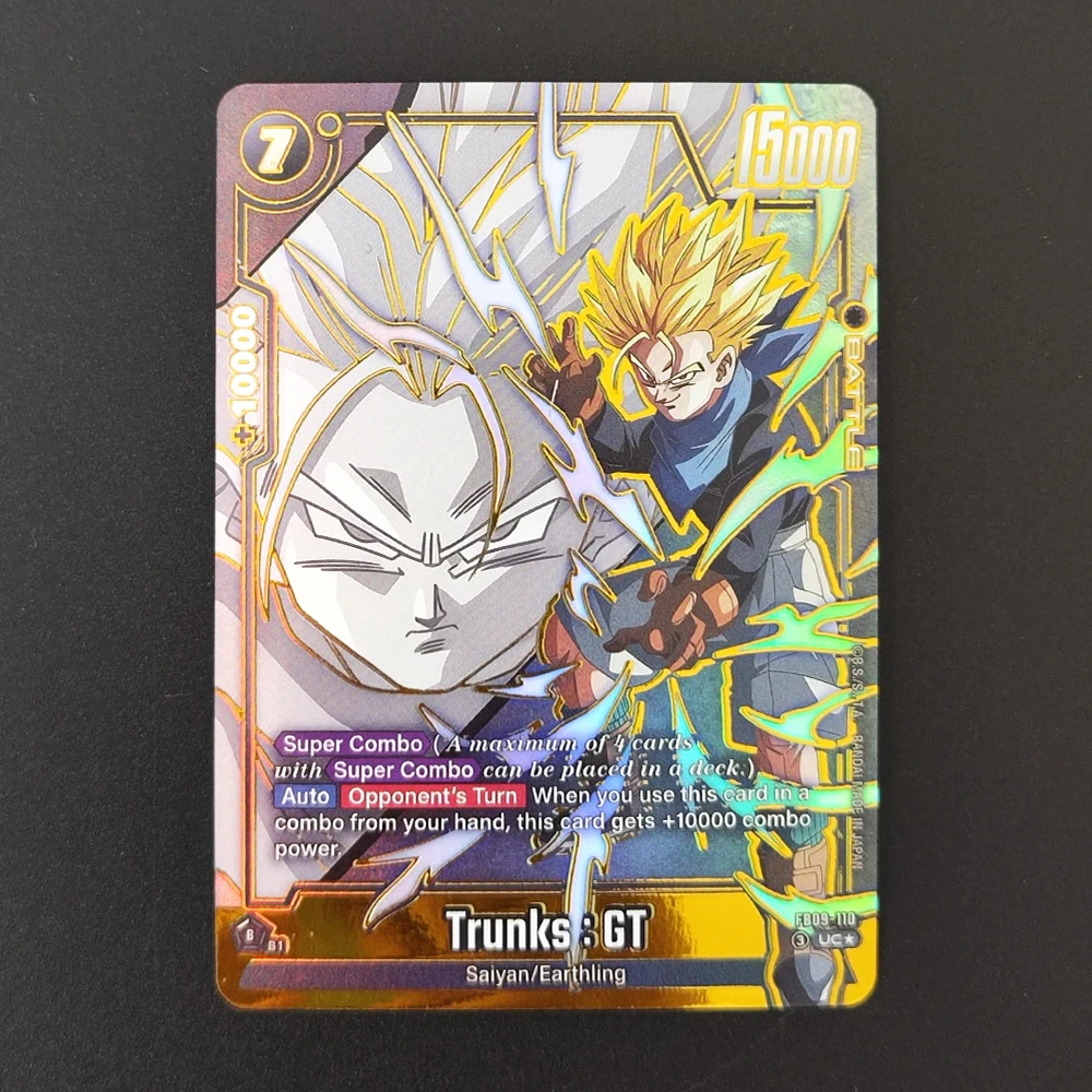 Фото Самодельная игровая карта-игрушка Dragon Ball (Английская версия) с альтернативным артом: Андроид 17, Золотой Фриза, БР Пан, Ш Пайкухан, Транкс, FB09 №2