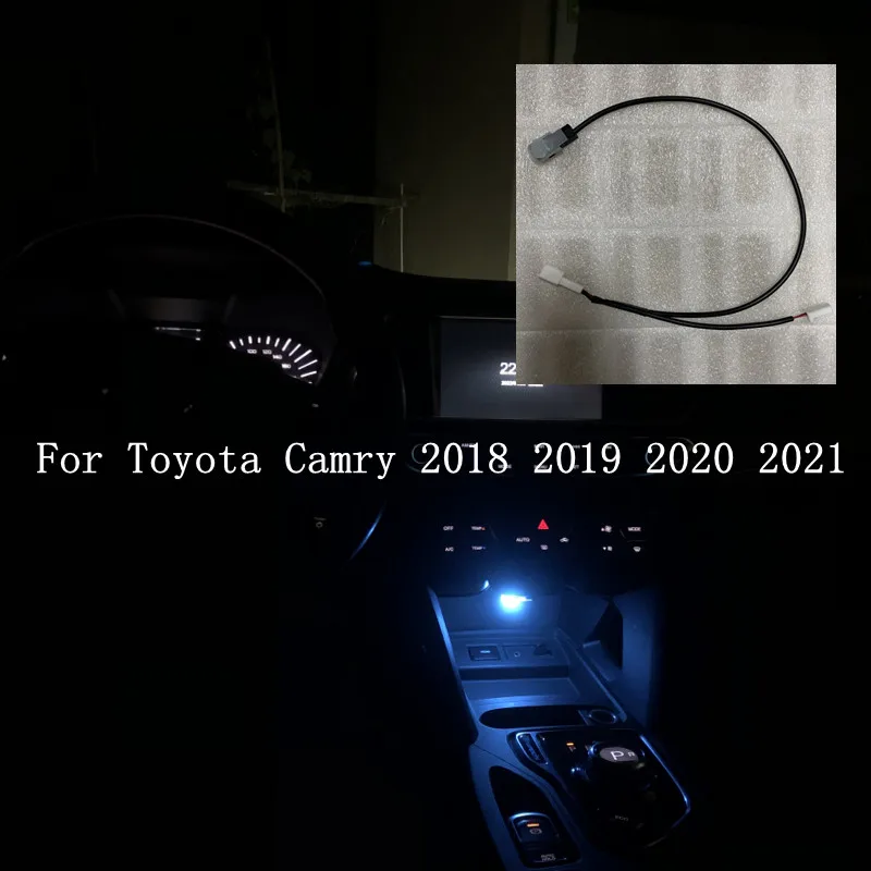 

LED Car Interior Water Cup Storage Box Lamp Atmosphere Decorative Light Ambient Light For Toyota Camry 2018 2019 2020 2021