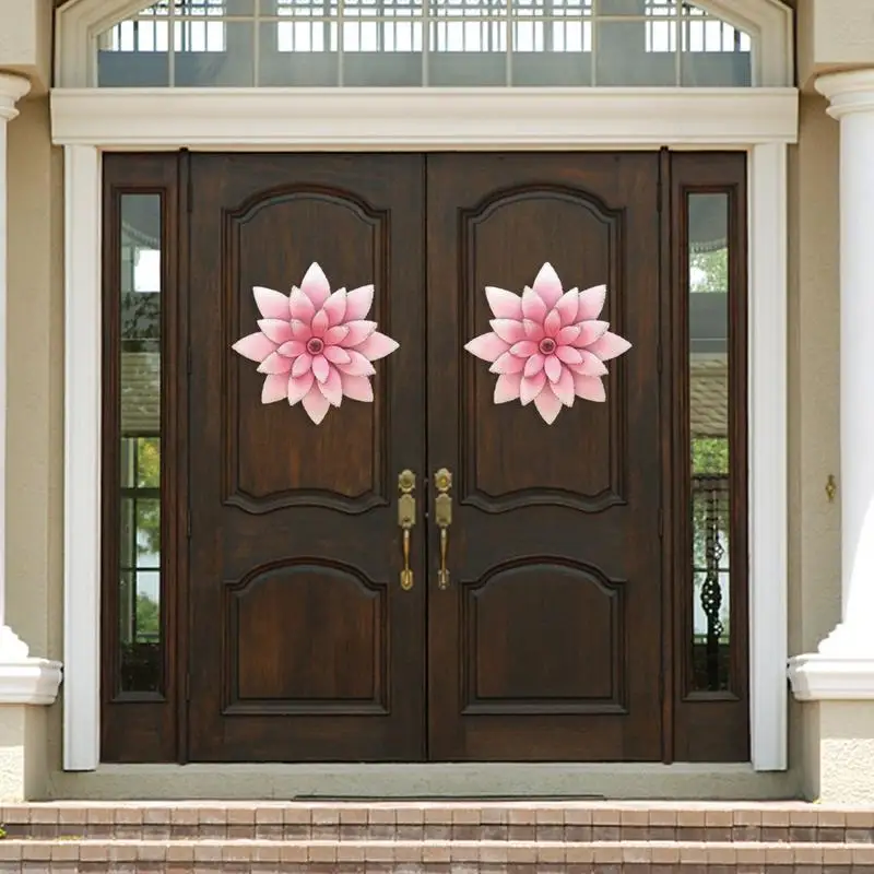 

Настенный декор для входной двери, украшение на стену в виде цветка, вдохновляющее украшение на стену, многослойная фермерская Современная Цветочная скульптура