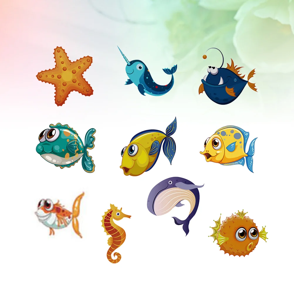 

10pcs Sticker Cartoon Adhesive Anti-slip Frosted Wall Paste Decoration Sticker for Living Room Bathroom