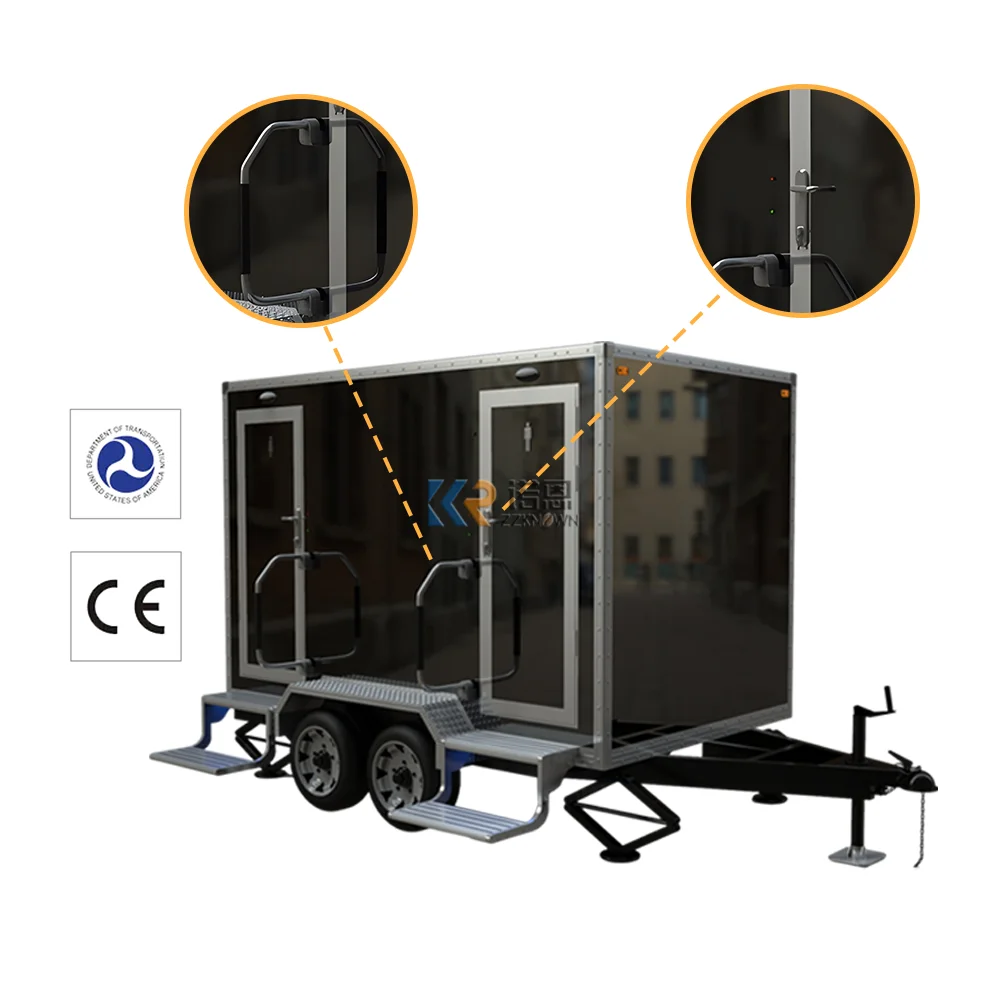 

Custom Portable Toilet Trailer Fournitures Restroom Mobile Toilets Outdoor Portable Bathroom And Restroom