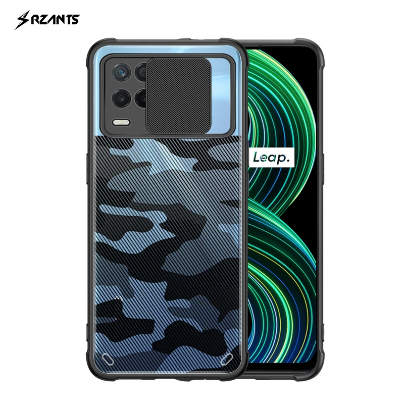 

For Realme 8 Pro Case Camouflage Military Shockproof Armor Slide Camera Protection Back Cover For Realme 8 чехол Rzants