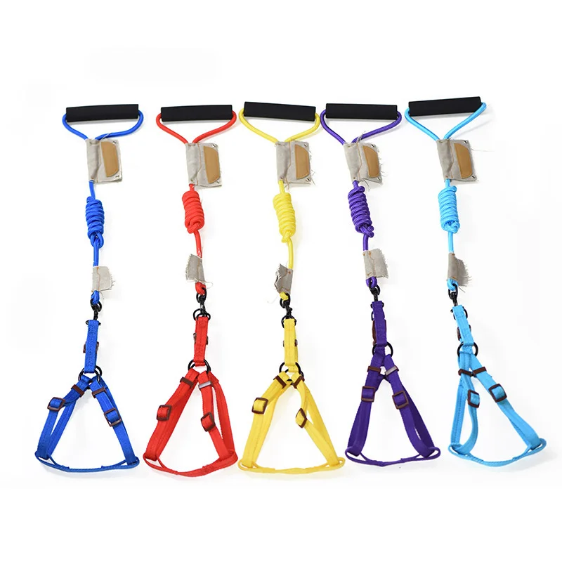 

Dog Collars For Dogs Round Traction Rope Chest Back Strap Poodle Corgi Labrador French Bulldog Leashes Pet Running Supplies