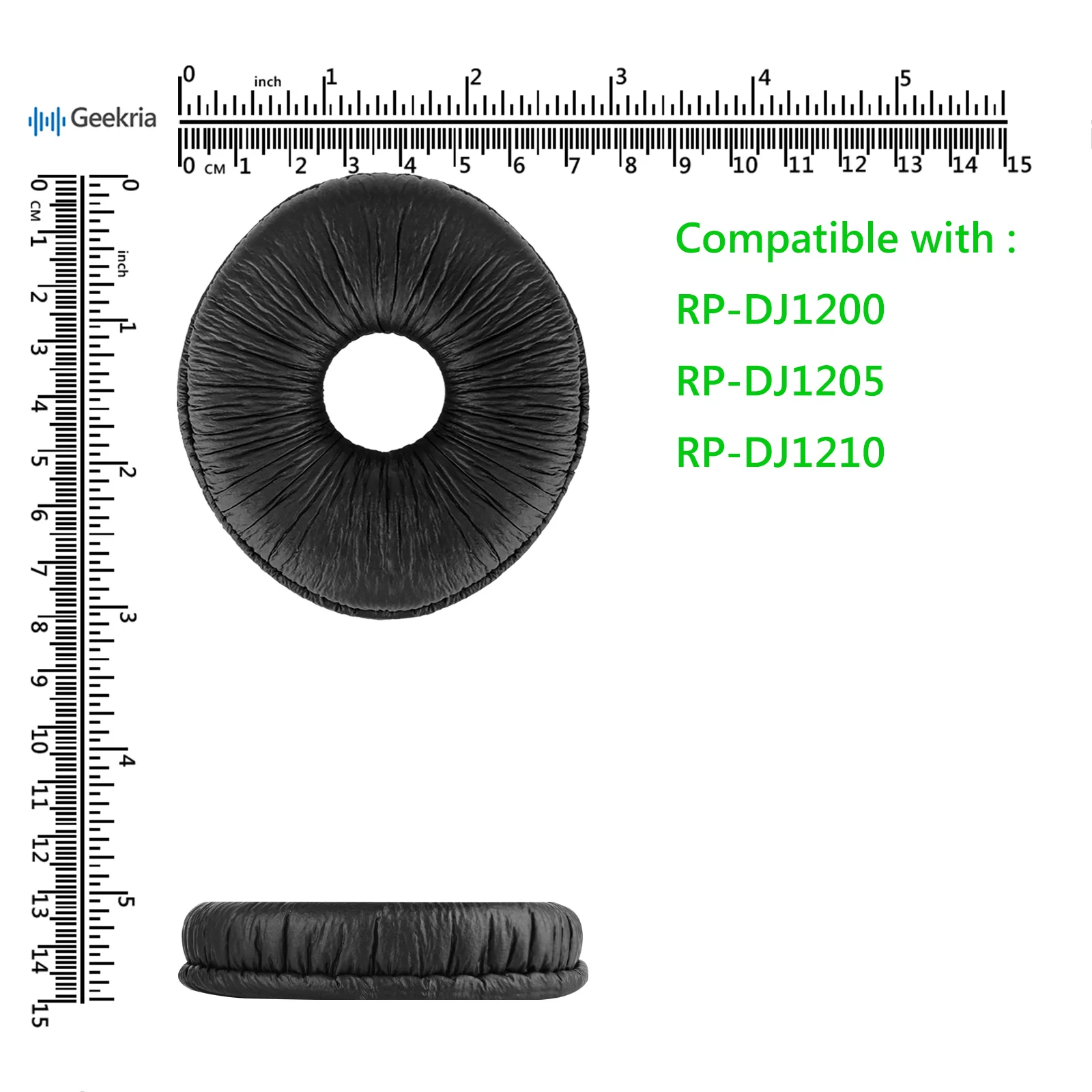 Сменные амбушюры Geekria QuickFit для наушников Panasonic Technics RP-DJ1200, RP-DJ1205, RP-DJ1210 (art.: 3920ca8302420) - 3920ca8302420