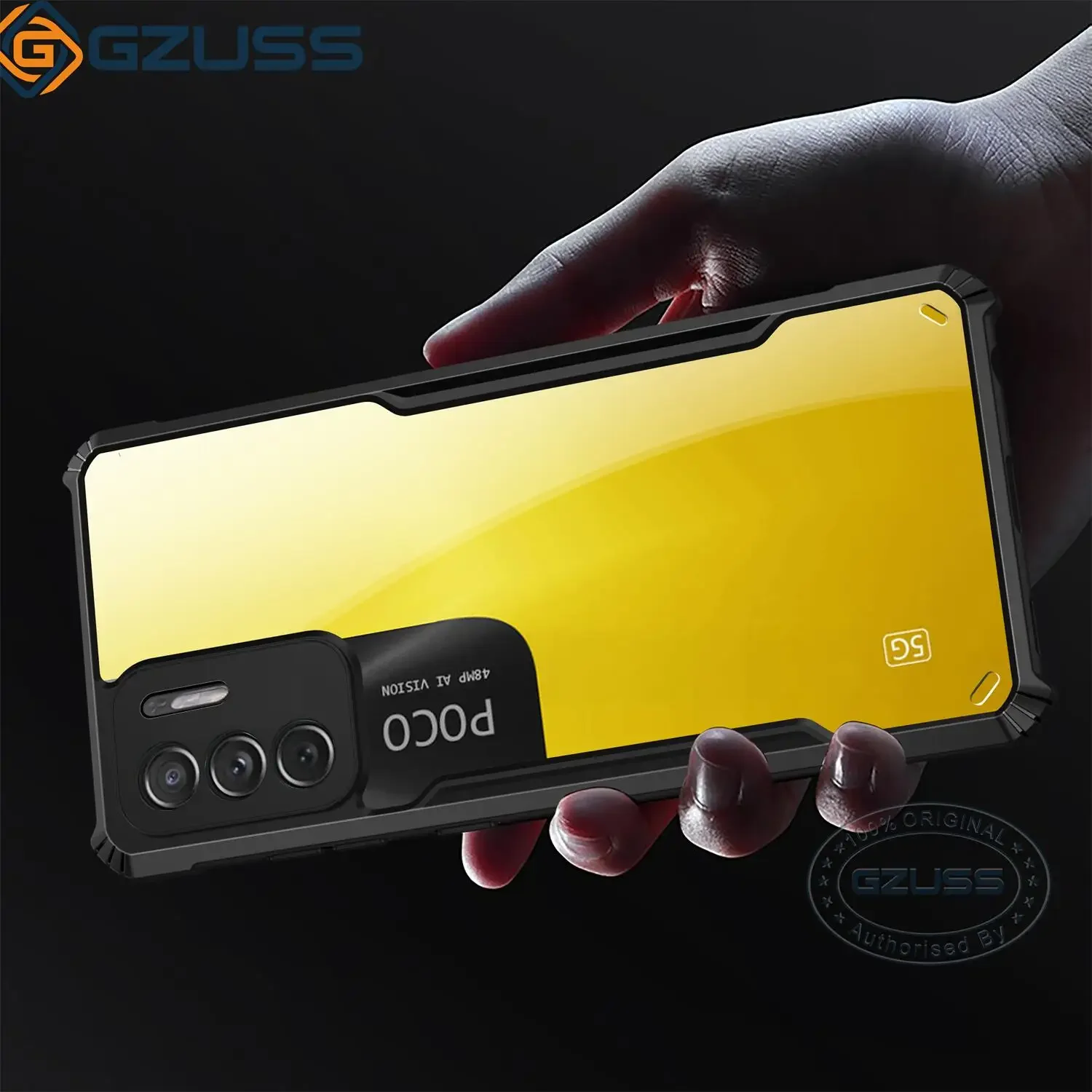 Противоударный прозрачный чехол GZUSS для POCO M3 Pro 5G X3 F3 NFC