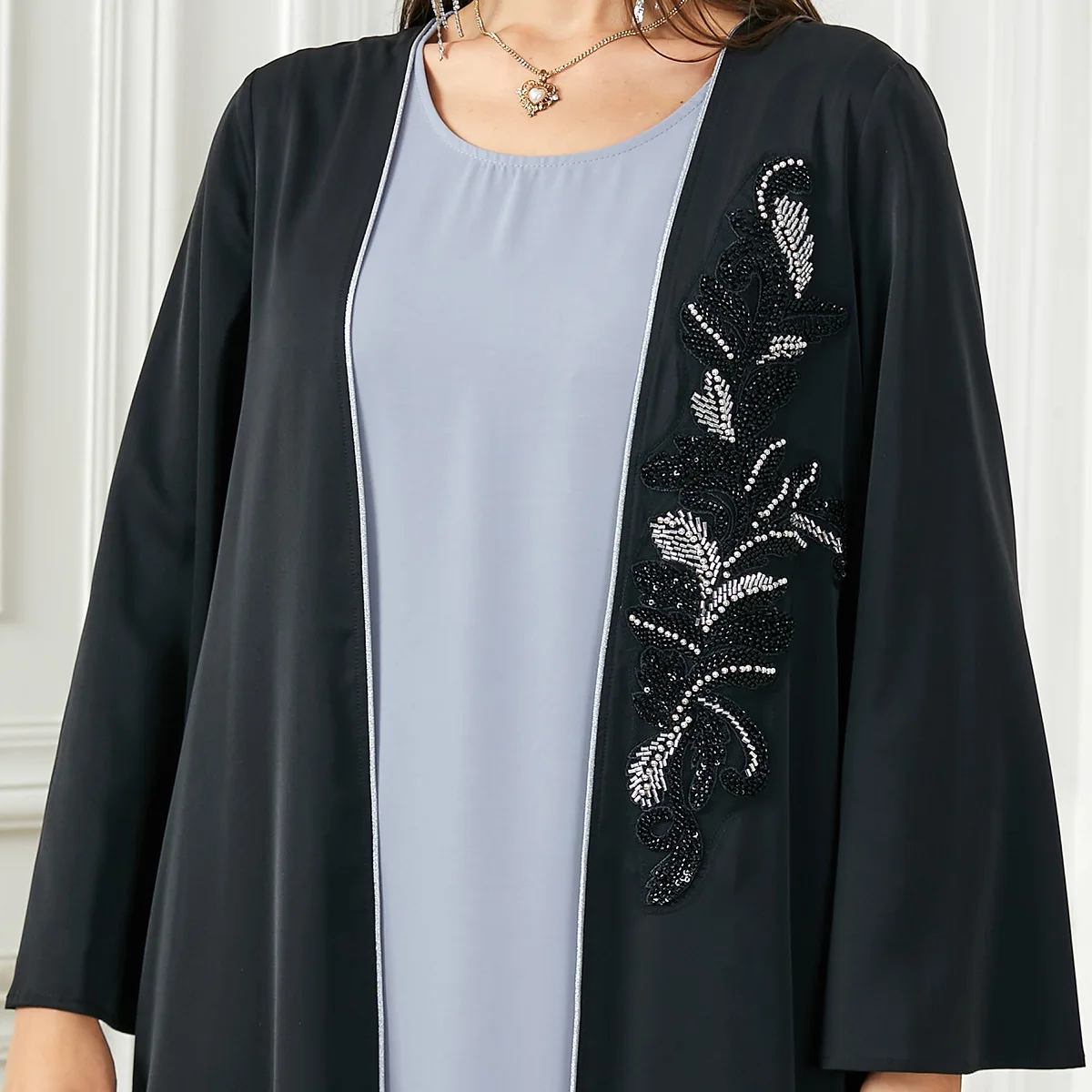 Мусульманский Скромный Кардиган Для Женщин Арабское Платье Абая Дубай