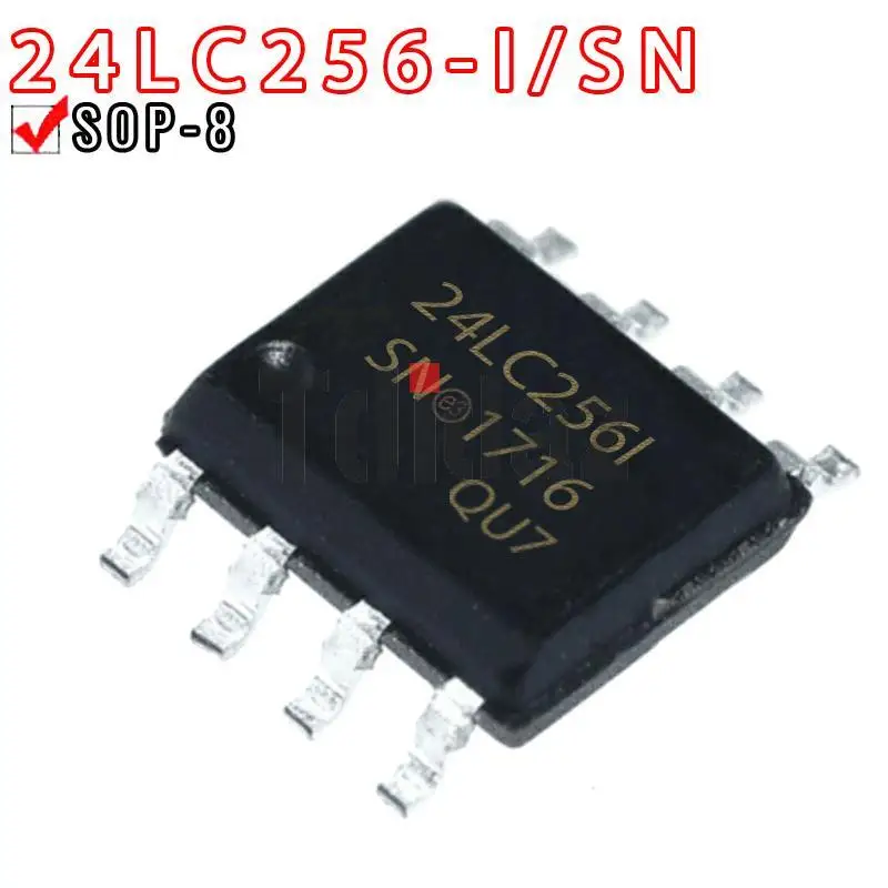 10 шт. 24LC256-I/SN SOP-8 24LC256T-I/SN 24LC32-I/SN 24LC02BT-I/SN 24LC02B-I/SN 24LC08B-I/SN 24LC04B-I/SN 24LC64-I/SN 24LC128-I/SN