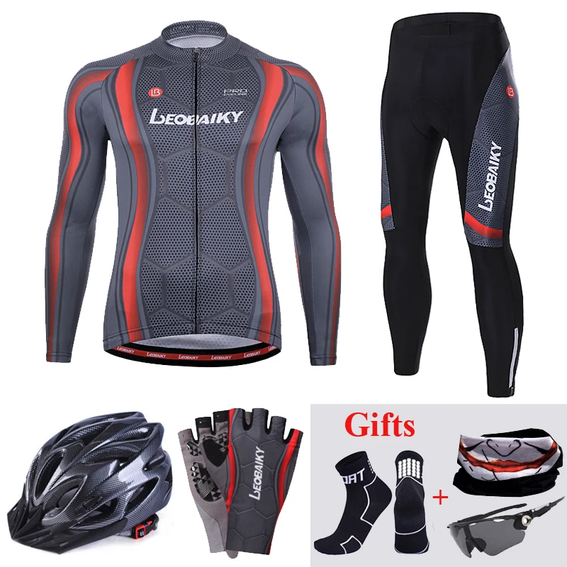 Pro Team Cycling Clothes Men Bicycle Jersey Set Road Bike Sportswear Reflective Quick-Dry Riding Skinsuit Mtb Clothing Equipment