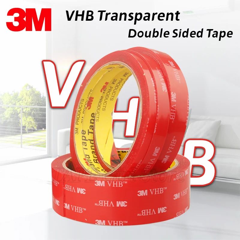 

3M VHB ™ Nano Acrylic Transparent Double Sided Tape High Temperature Waterproof Strong Sticky No Trace photo frame fixing tape