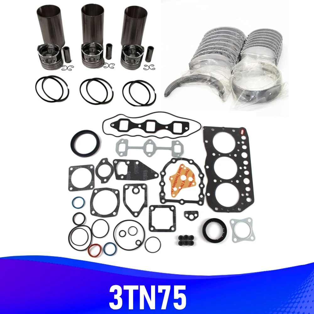 

3TN75-RJ 3TN75L 3TN75 Overhaul Rebuild Kit For Yanmar Engine JOHN DEERE 855 856 Auto Parts