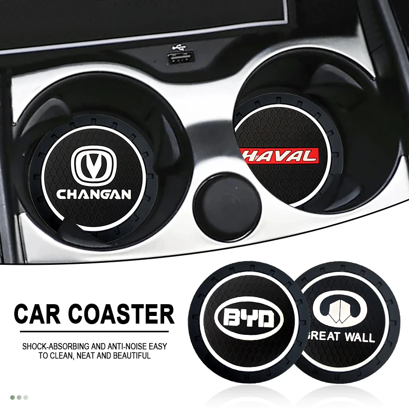 

1pc Waterproof Car Cup Holder Coasters Anti Slip Cup Mats for BMW E30 E39 E46 E60 E70 E87 E90 F20 F31 G20 G30 X1 Car Accessories